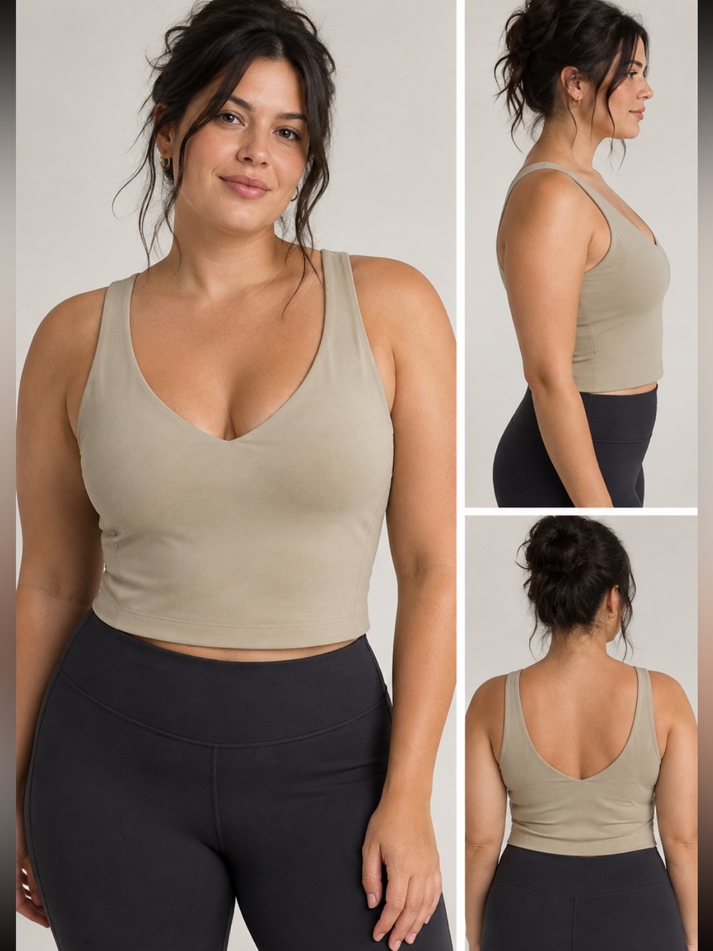 #065 Lululemon Align Tank Sheer Oak Size 14 A/B Cup Nulu